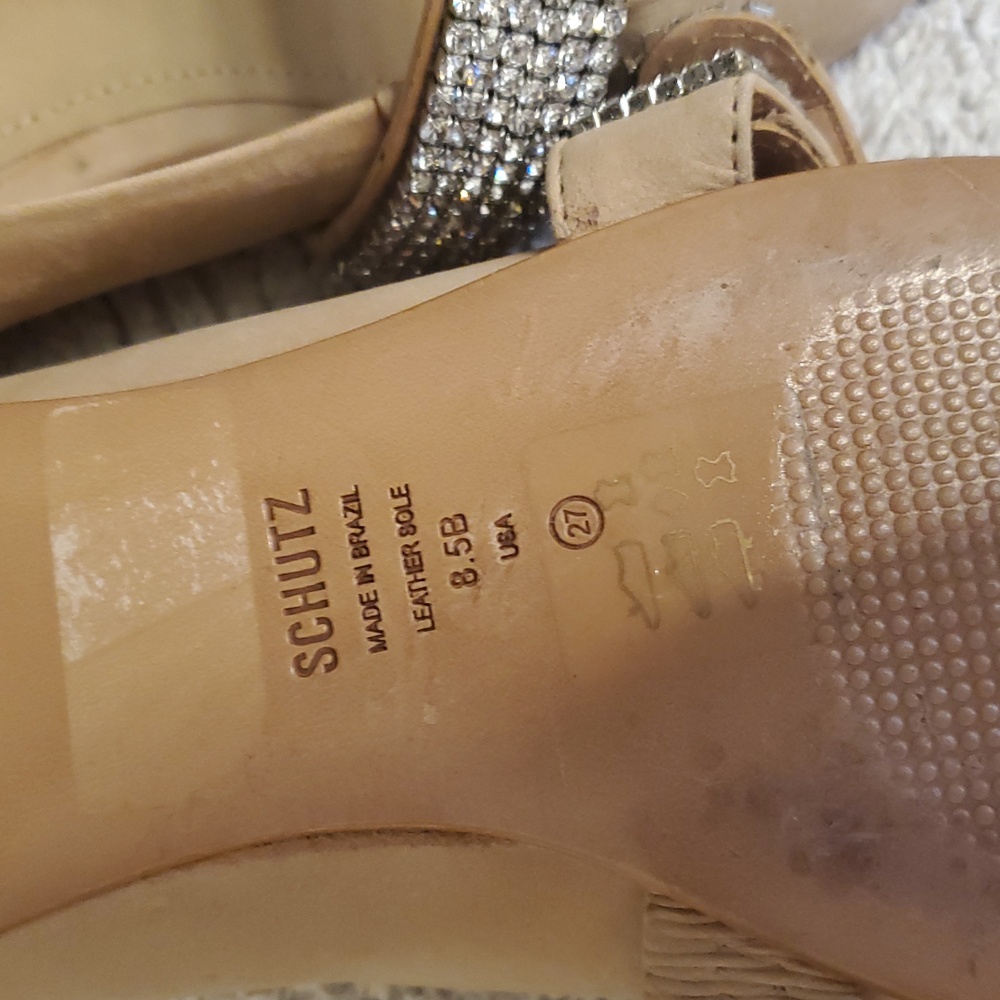 Schutz Tishara ballerina flat sparkly Rhinestones - Picture 4 of 5
